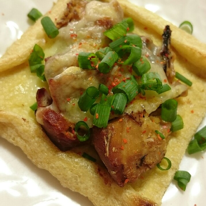 鯖味噌缶De〜揚げのチーズ焼き